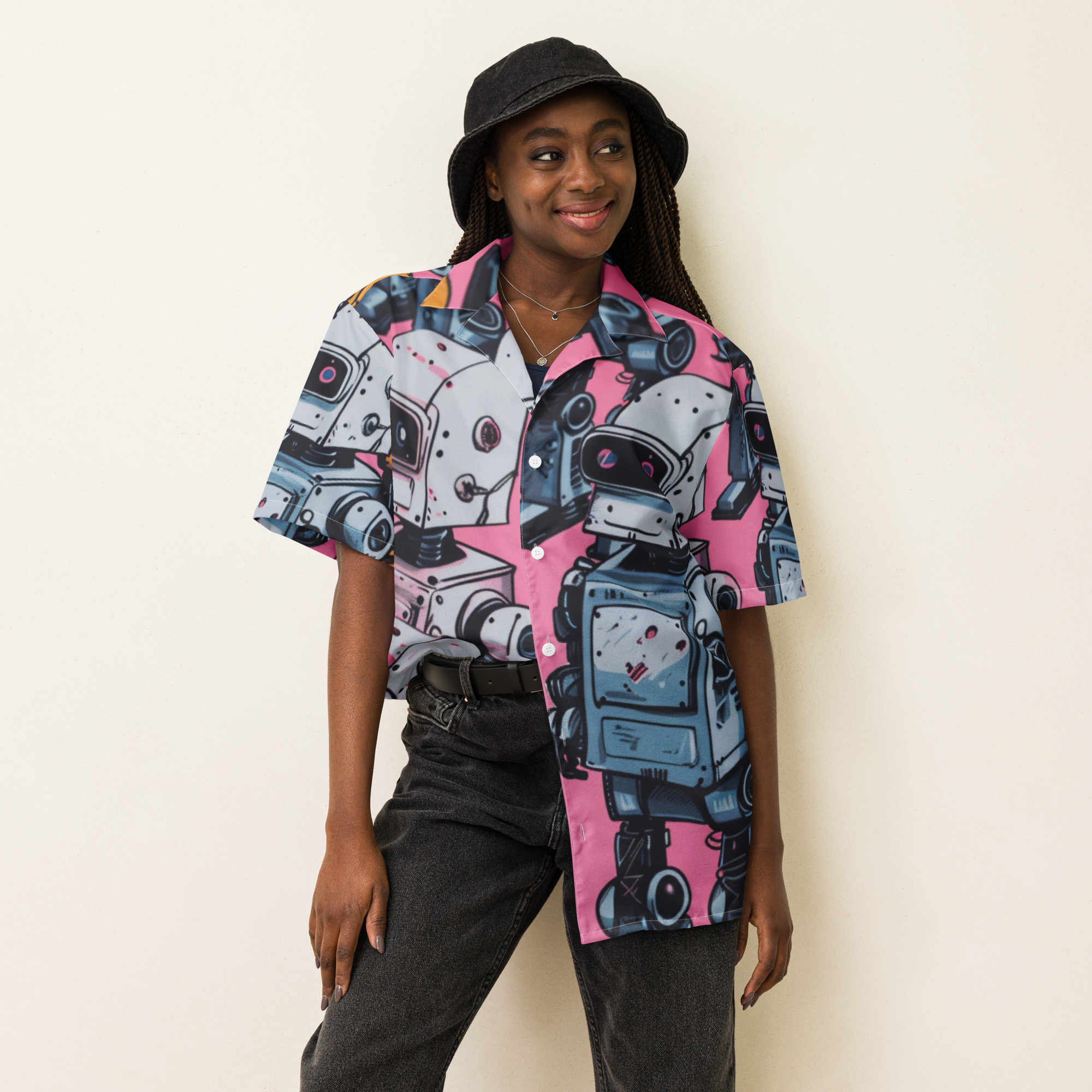 Robut Unisex button shirt
