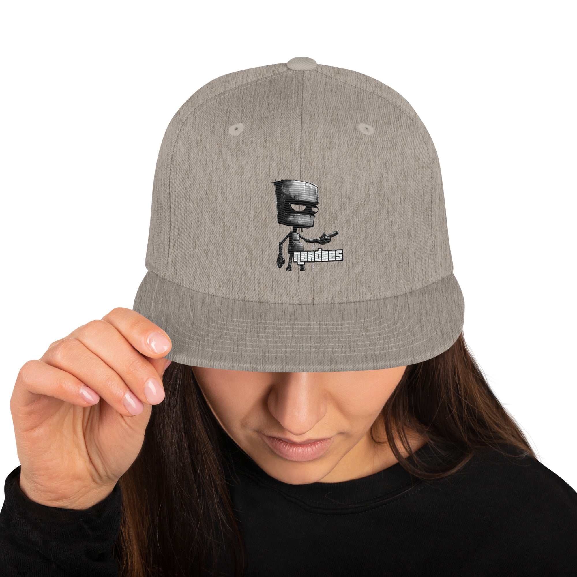 I, Robut Embroidered Snapback Hat