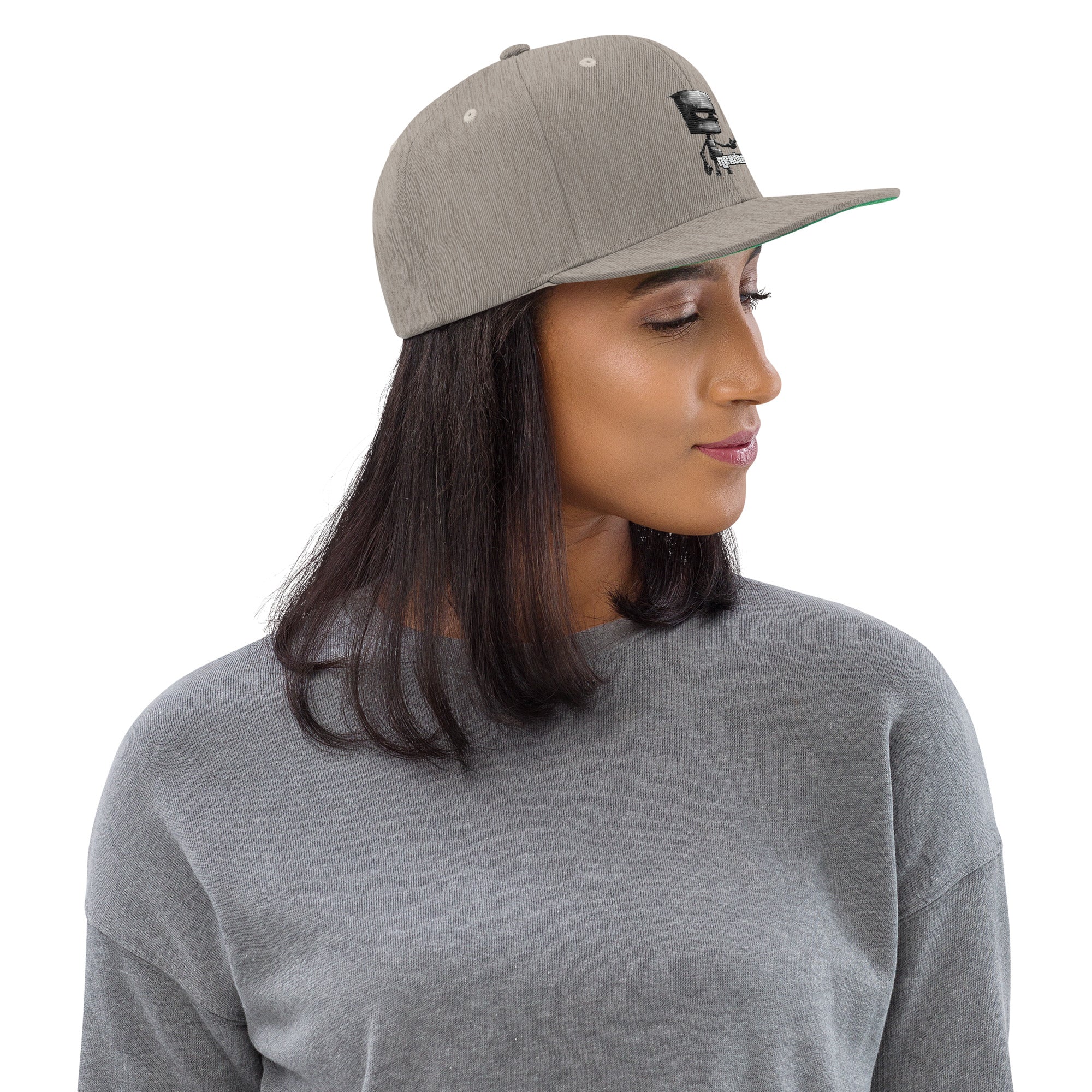 I, Robut Embroidered Snapback Hat