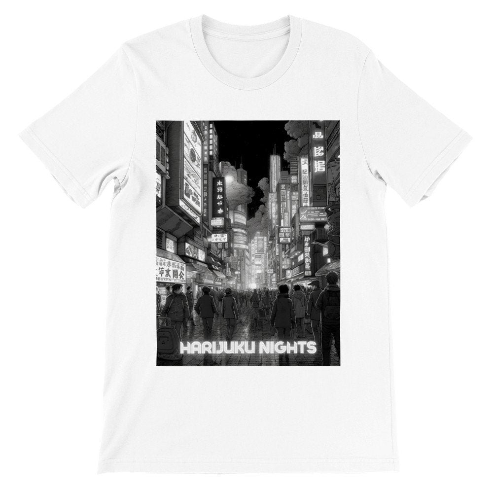 Harijuku Nights- Premium Unisex Crewneck T-shirt