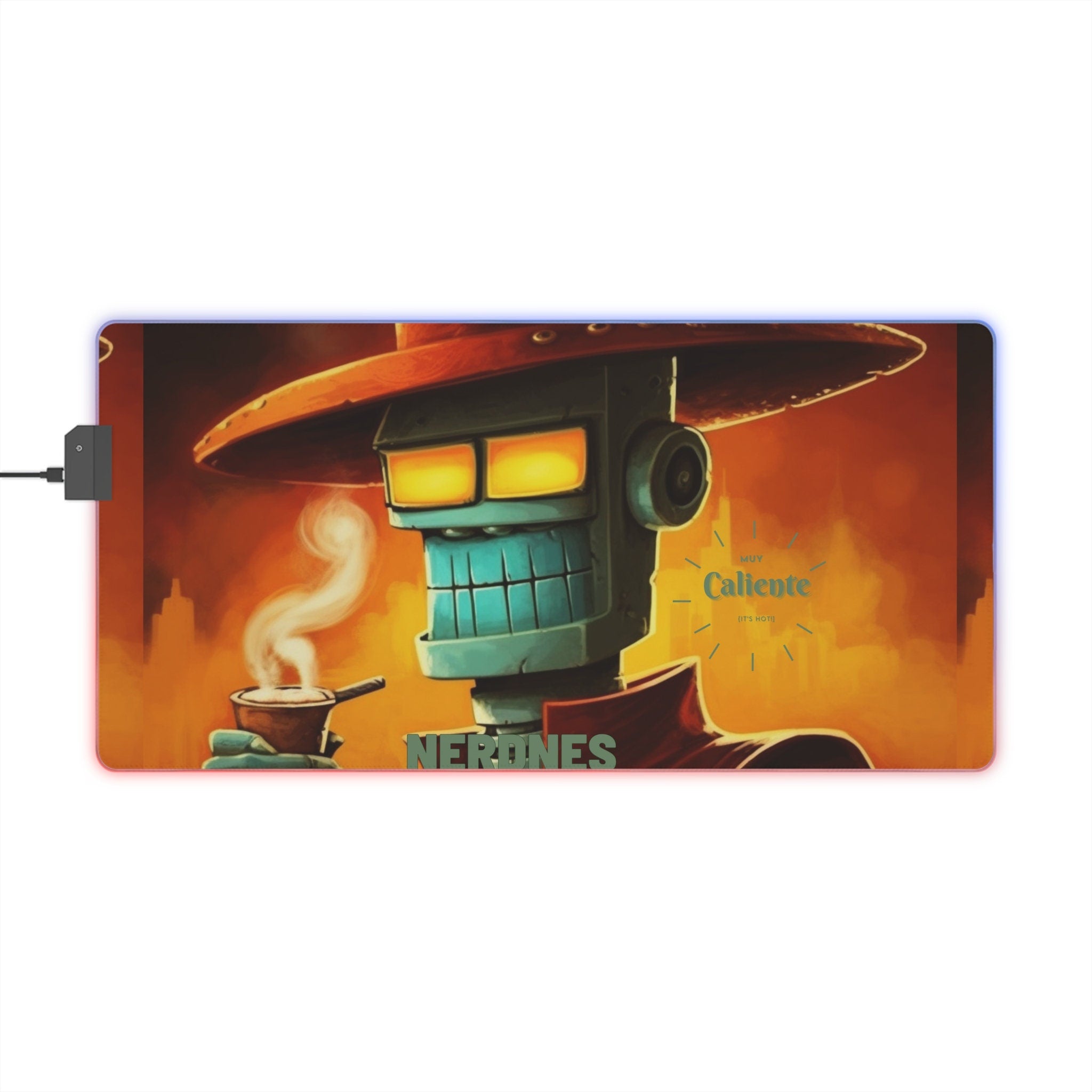 Nerdnes- Muy Caliente - LED Gaming Mouse Pad