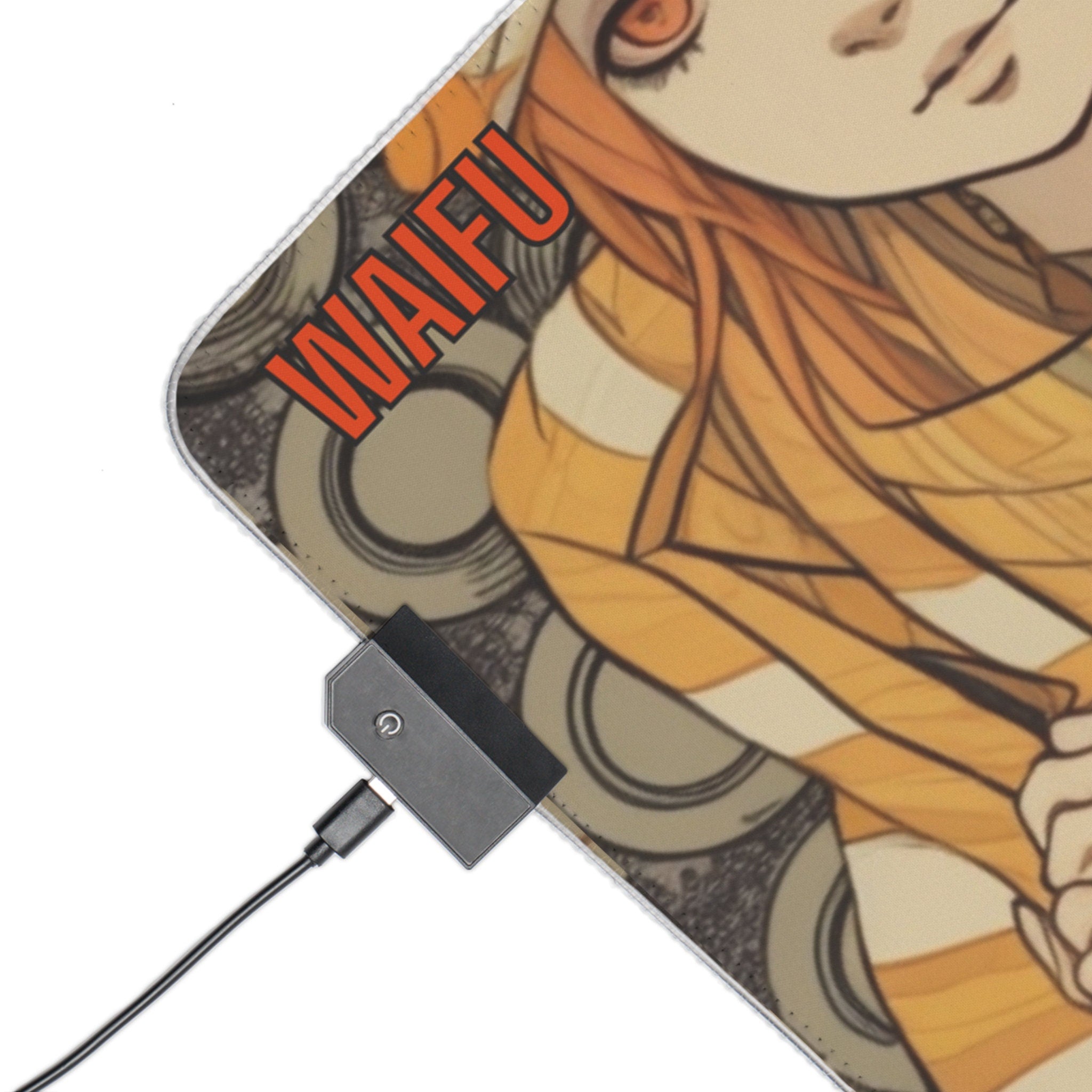 Nerdnes- Waifu- LED Gaming Mouse Pad