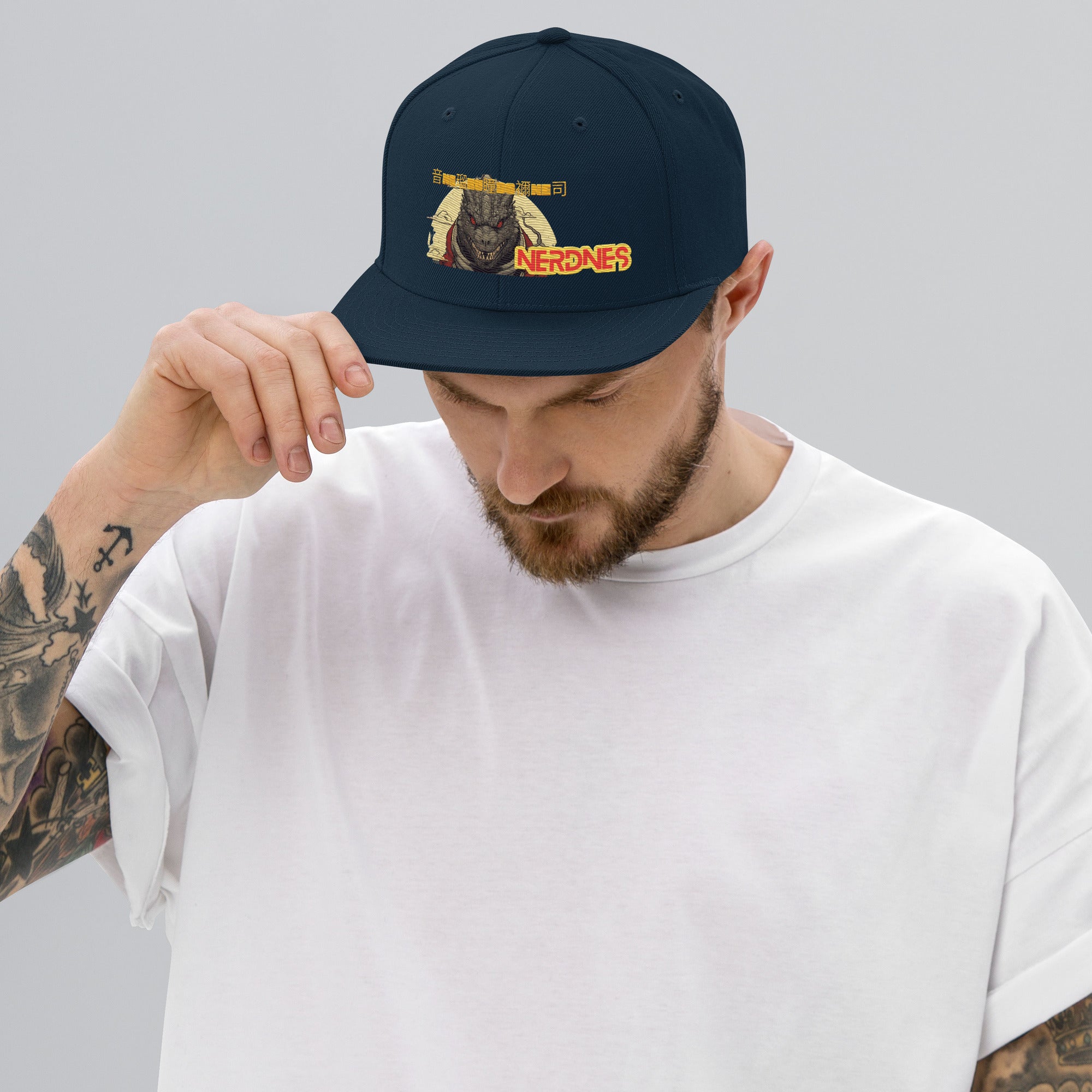 King of the Monsters Embroidered Snapback Hat