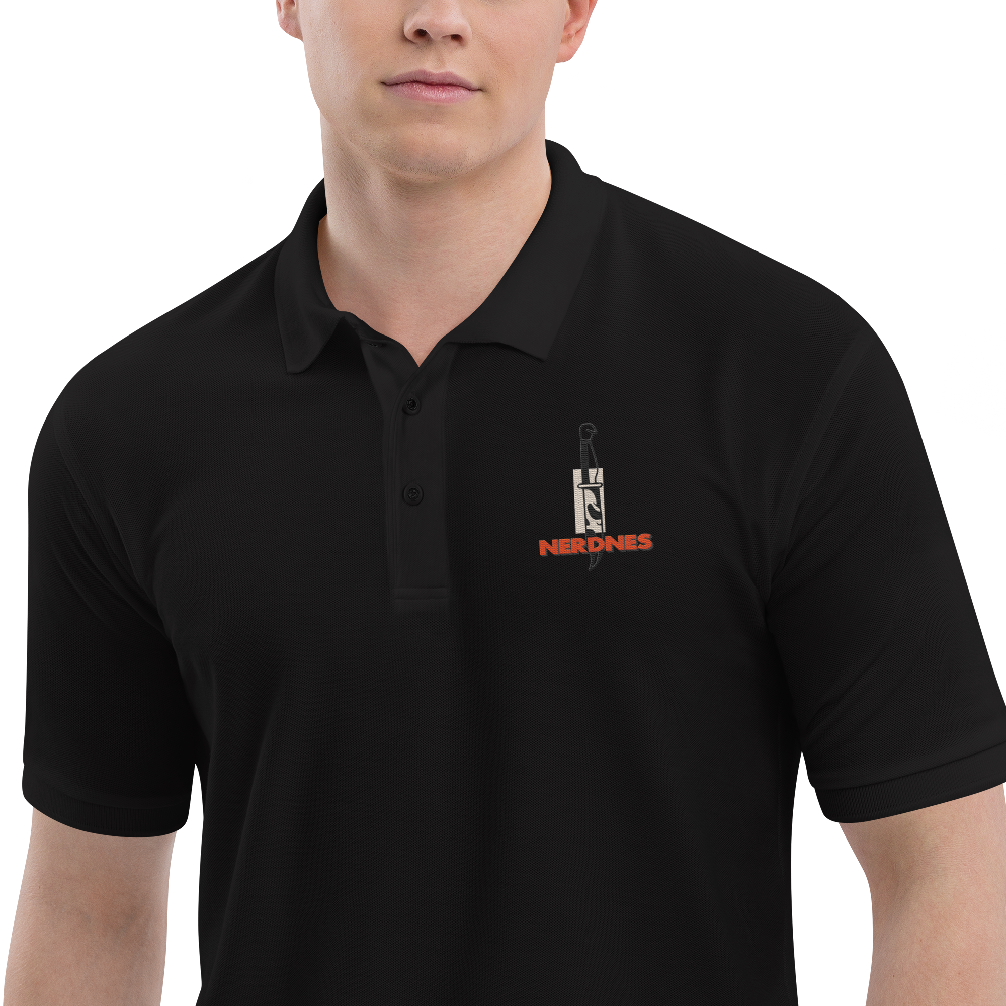 Nerdnes #1 Men's Premium Polo