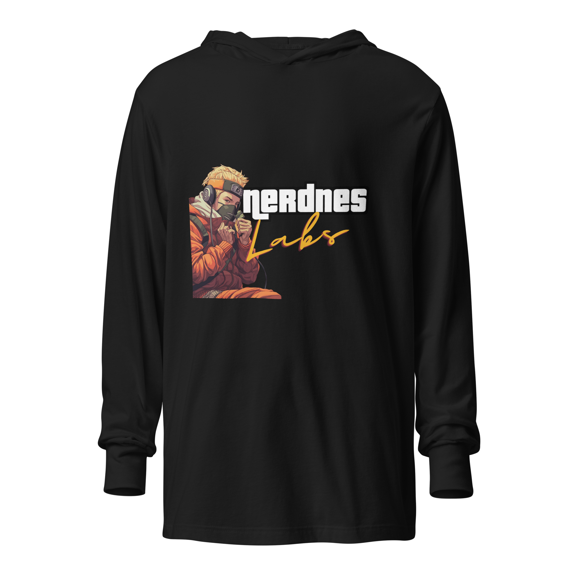 Nerdnes Classic Hooded Long-sleeve Tee