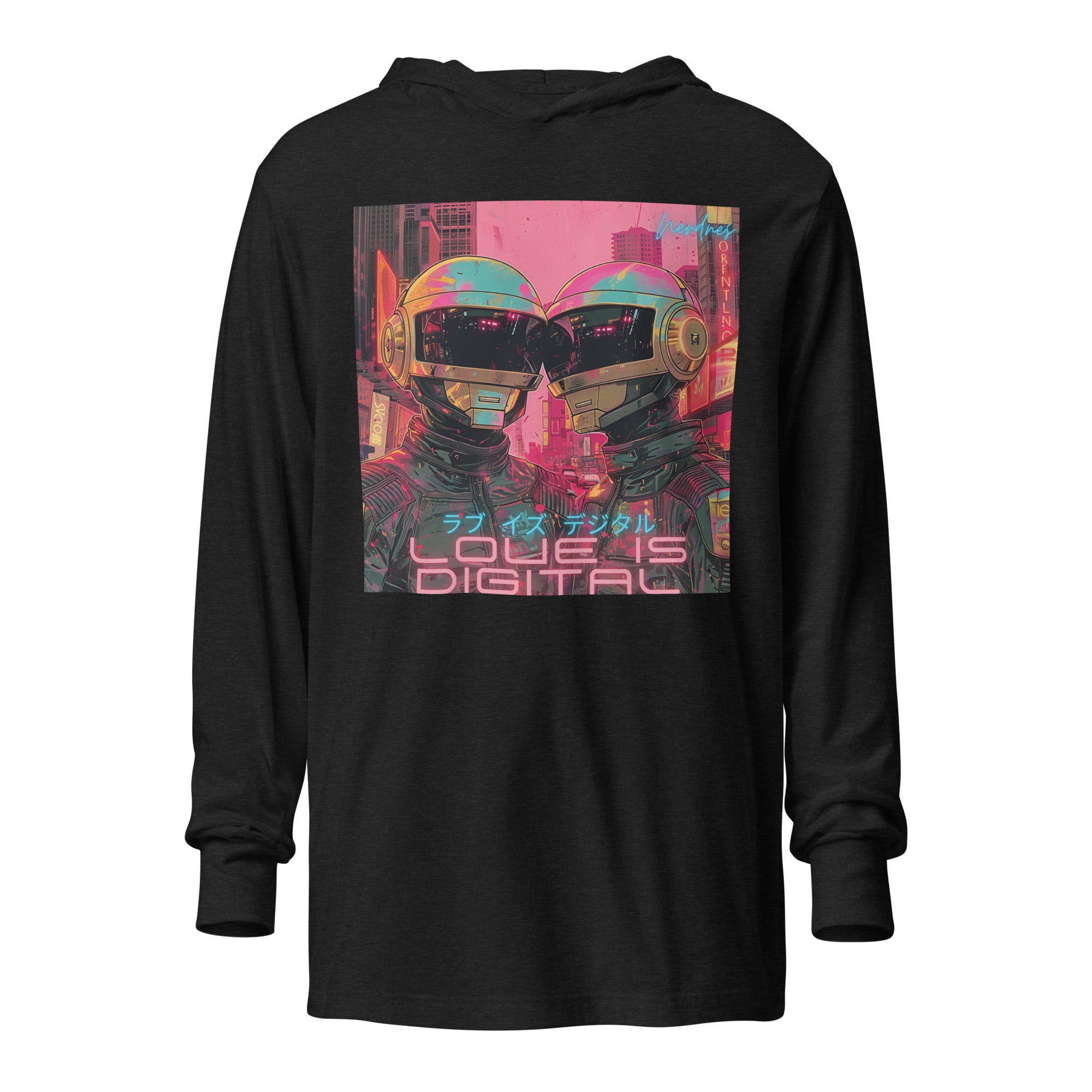 Digital Love - Hooded long-sleeve Tee