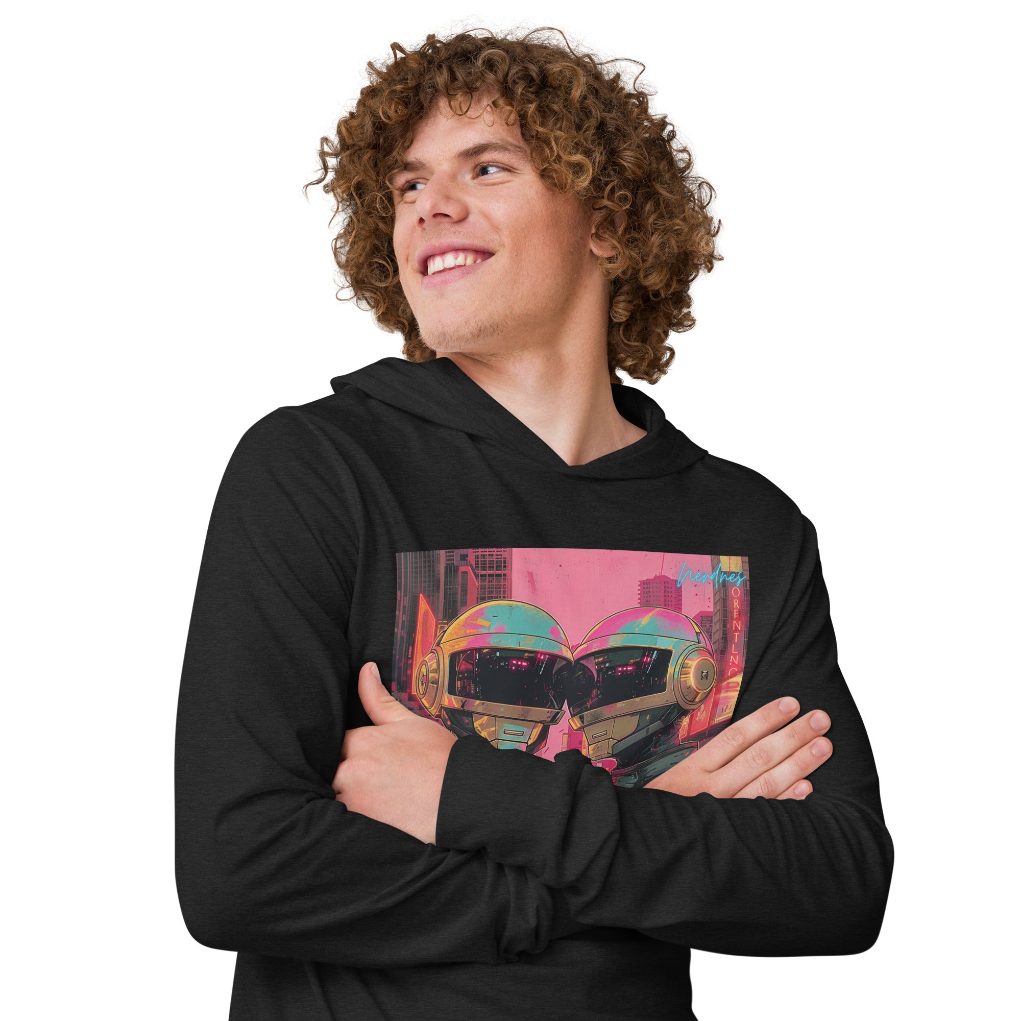 Digital Love - Hooded long-sleeve Tee