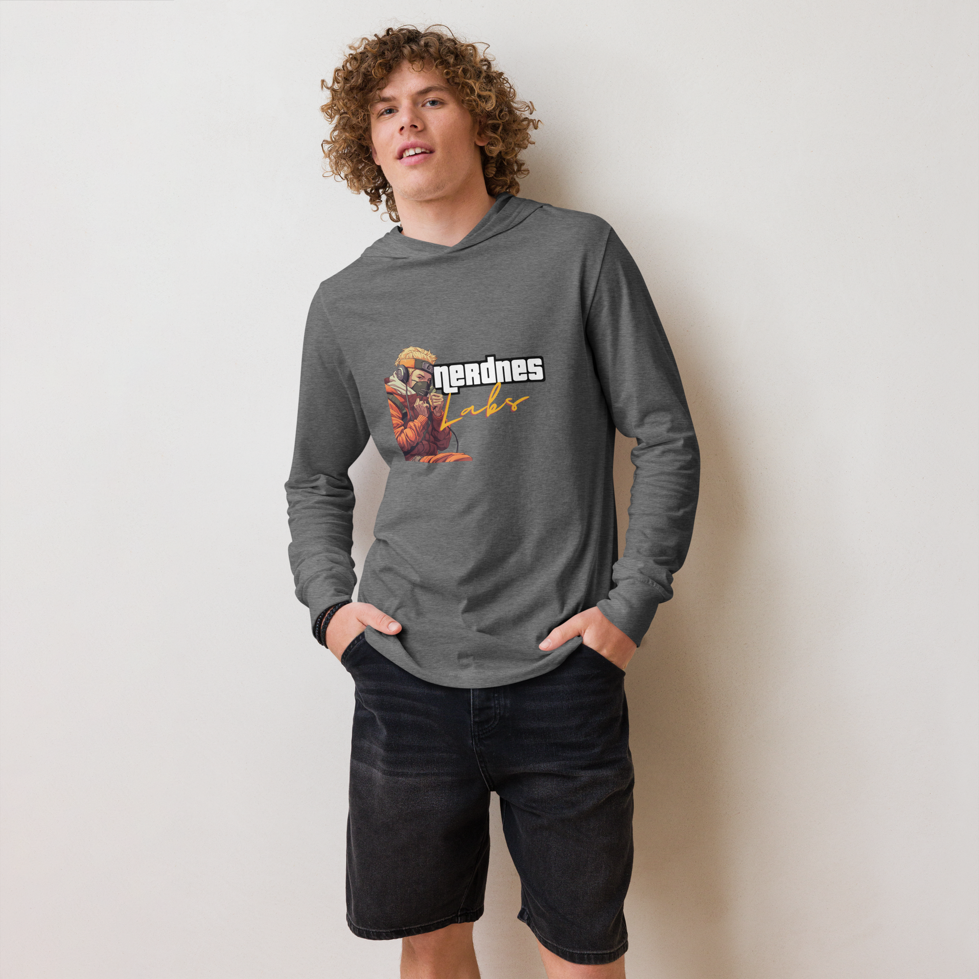 Nerdnes Classic Hooded Long-sleeve Tee