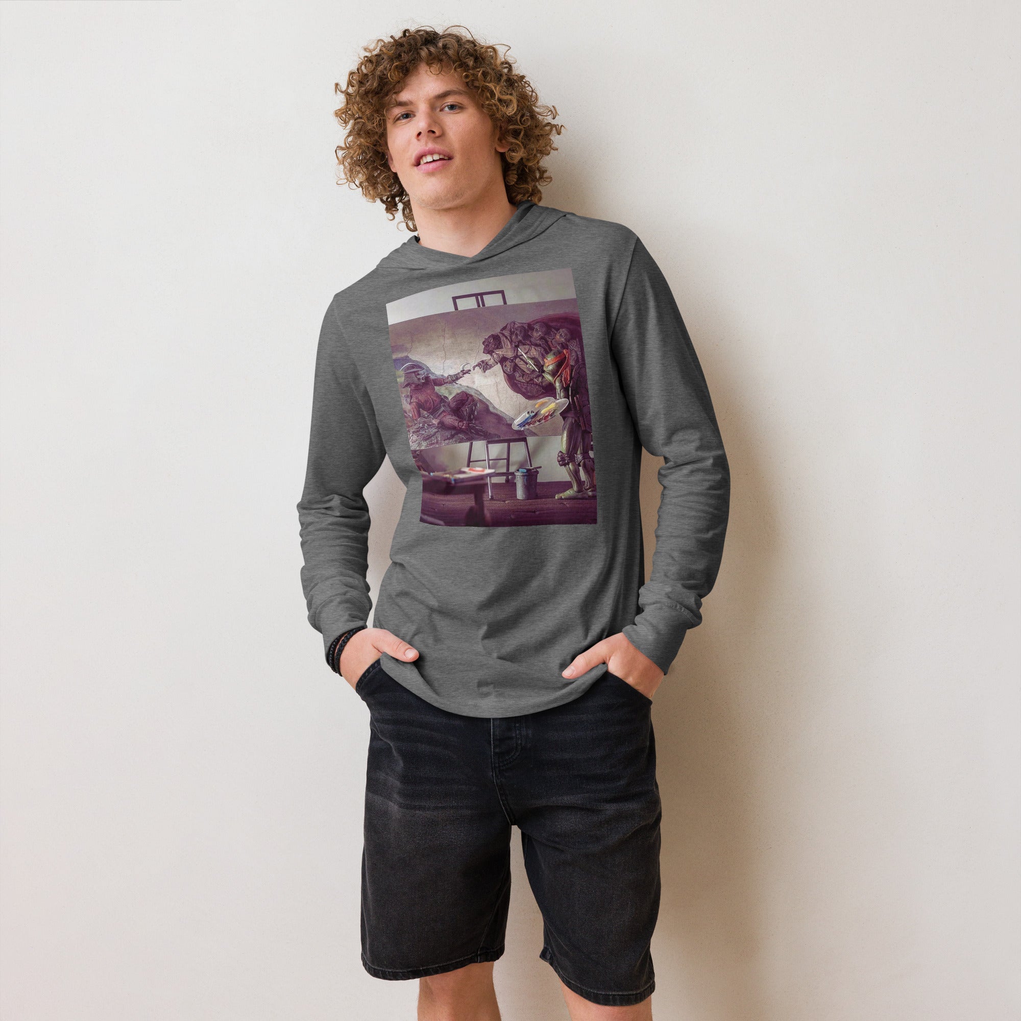 Teenage Mutant Artistic Turtle Hooded Long-sleeve Tee