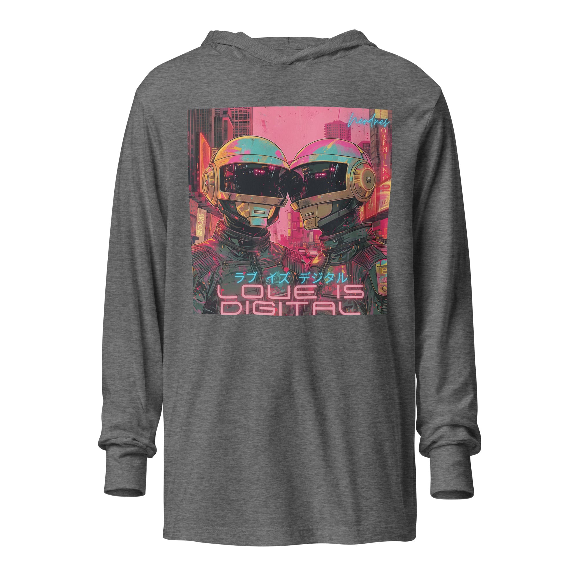 Digital Love - Hooded long-sleeve Tee