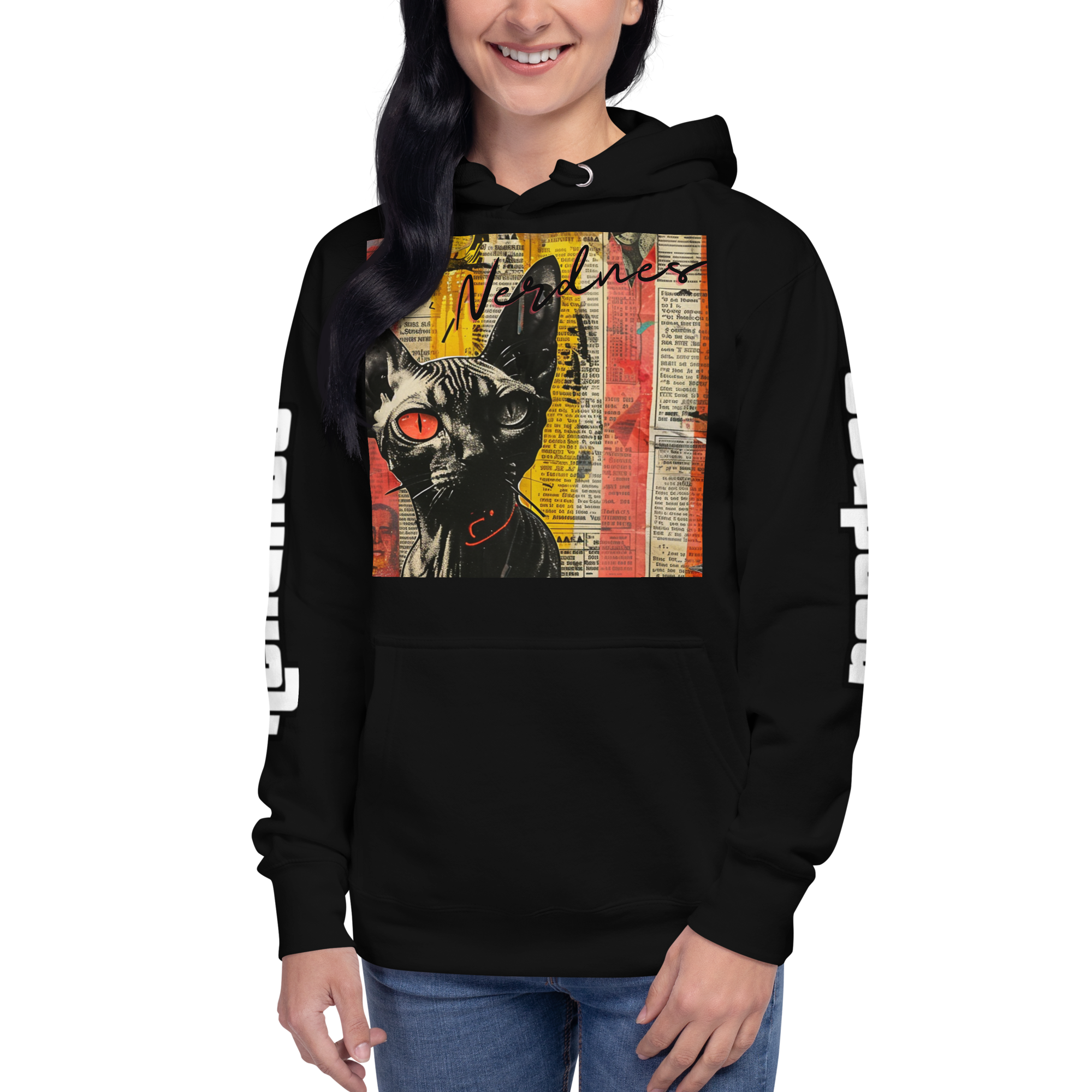 Paper Sphynx Premium Unisex Hoodie