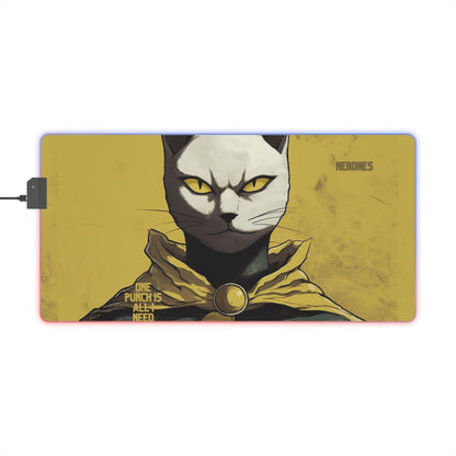 Nerdnes-One Punch - LED Gaming Mouse Pad