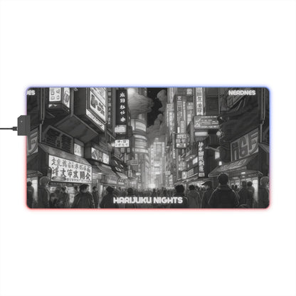 Nerdnes- Harijuku Nights LED Gaming Mouse Pad