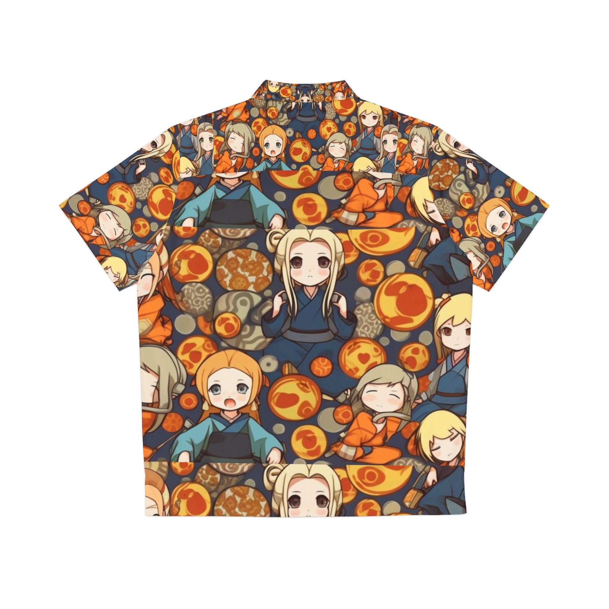 Anime Girls- Men's Hawaiian Shirt (AOP)