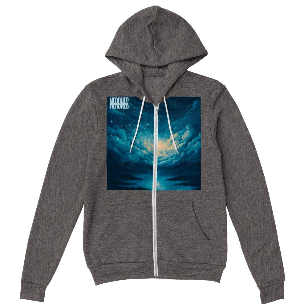 Nerdnes- Night Sky- Premium Unisex Zip Hoodies