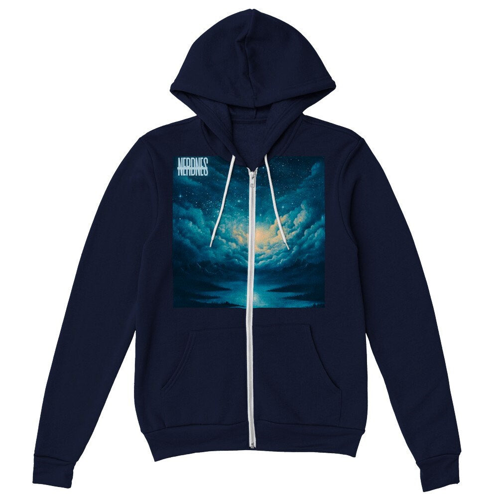 Nerdnes- Night Sky- Premium Unisex Zip Hoodies