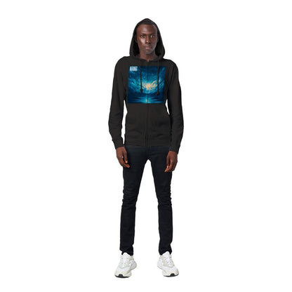 Nerdnes- Night Sky- Premium Unisex Zip Hoodies