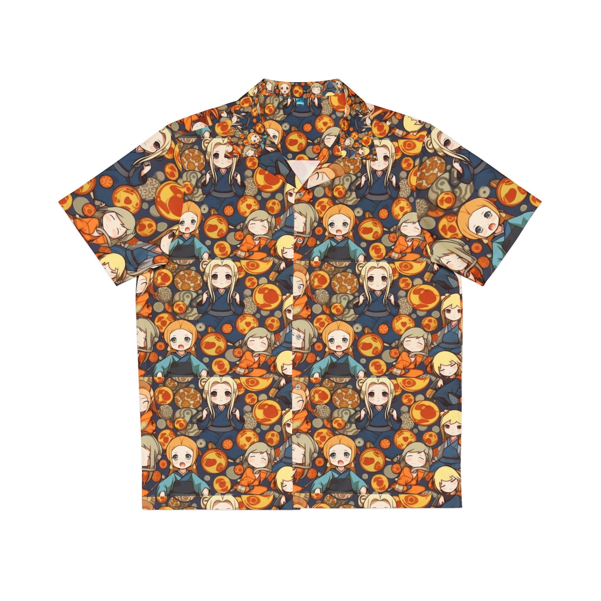 Anime Girls- Men's Hawaiian Shirt (AOP)