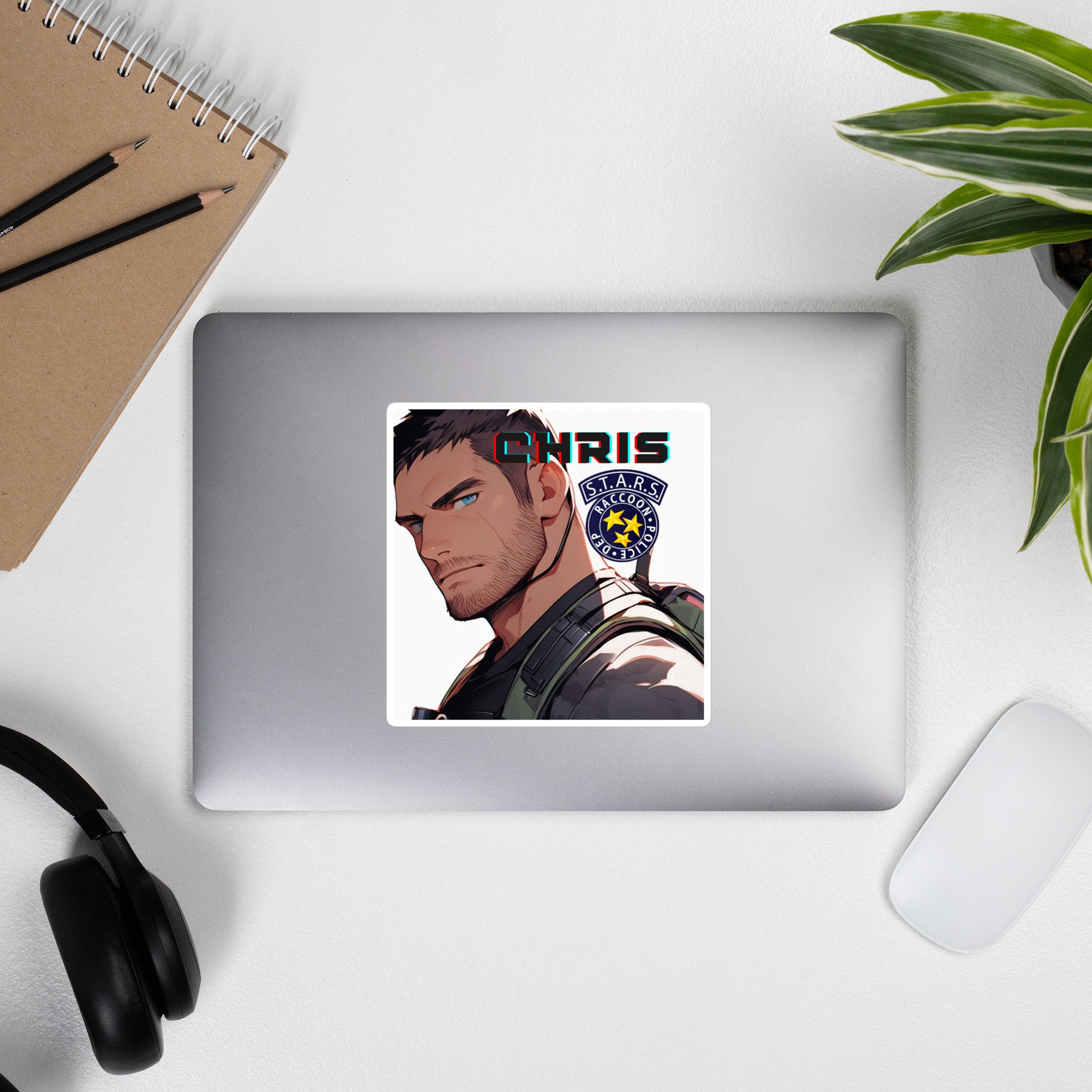 Chris Redfield (STARS) Bubble-free stickers